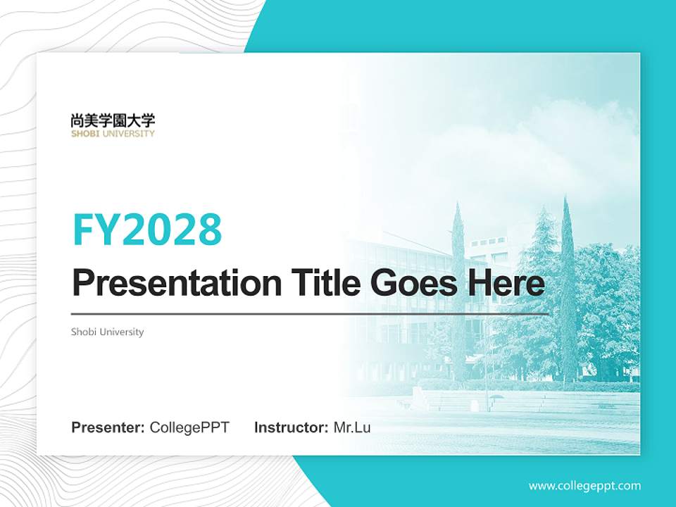 Shobi University Academic Presentation/Research Findings Report PPT Template4:3 ratio PPT effect preview image5