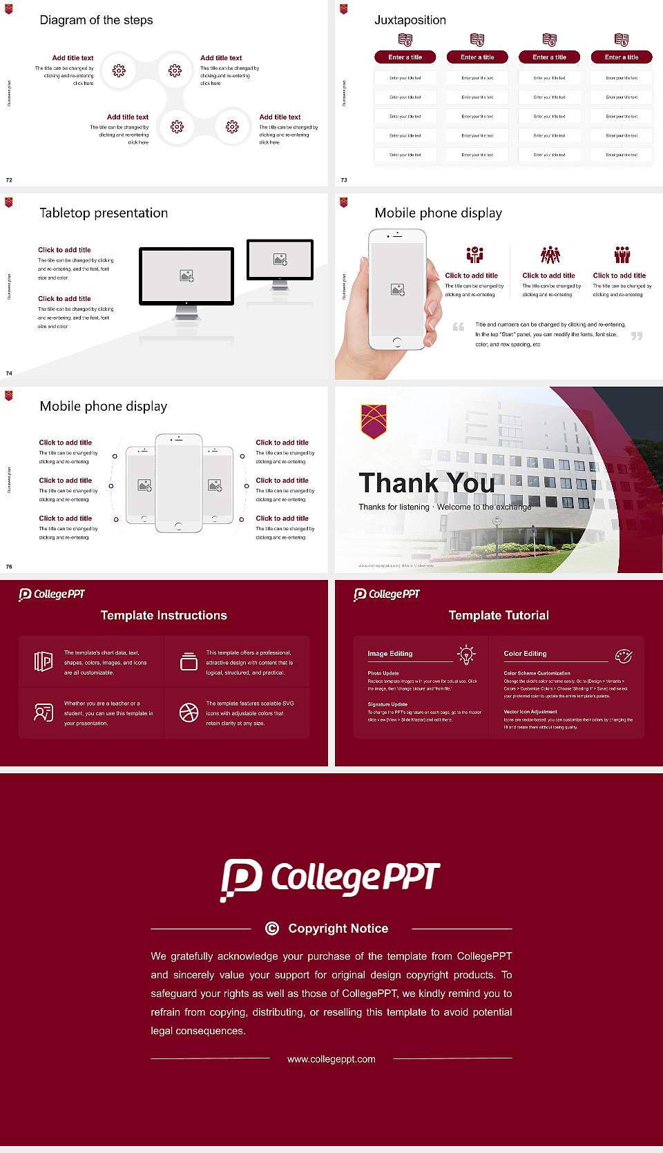 Shoin University Competition/Entrepreneurship Contest PPT Template16:9 ratio PPT effect preview image9