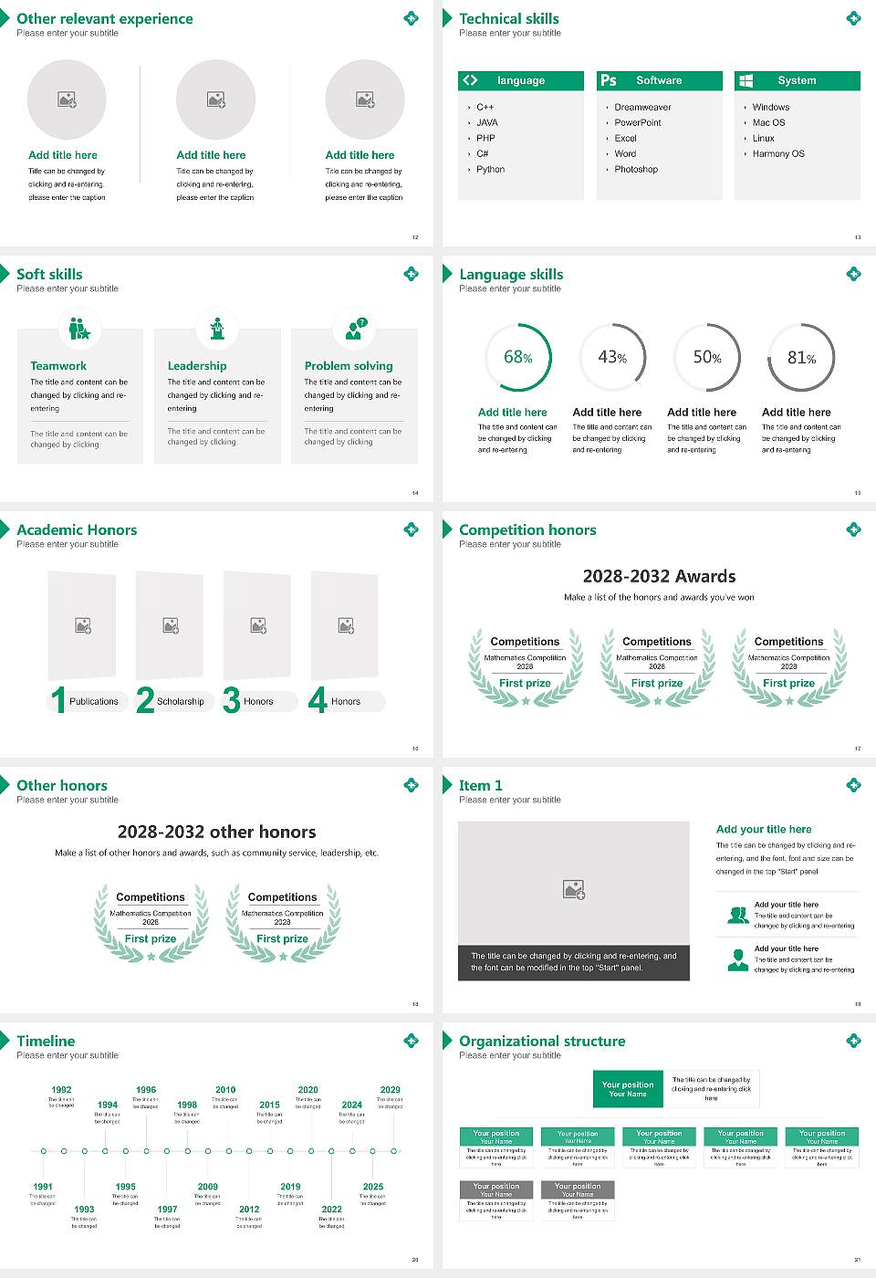 Shonan University of Medical Sciences Resume PPT Template16:9 ratio PPT effect preview image3