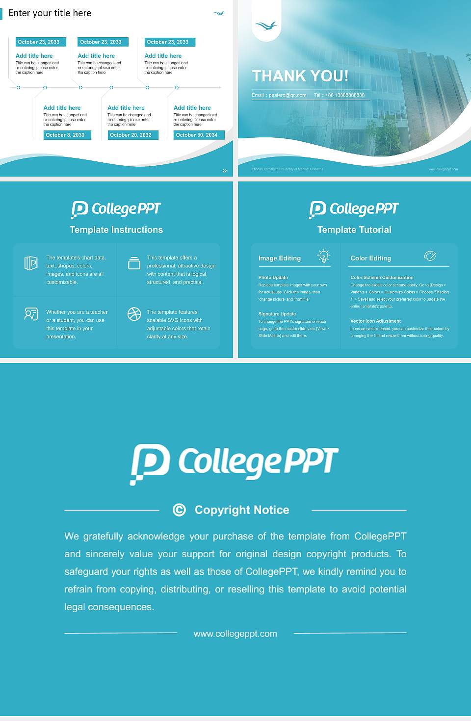 Shonan Kamakura University of Medical Sciences Lecture Sharing and Networking Event PPT Template4:3 ratio PPT effect preview image4