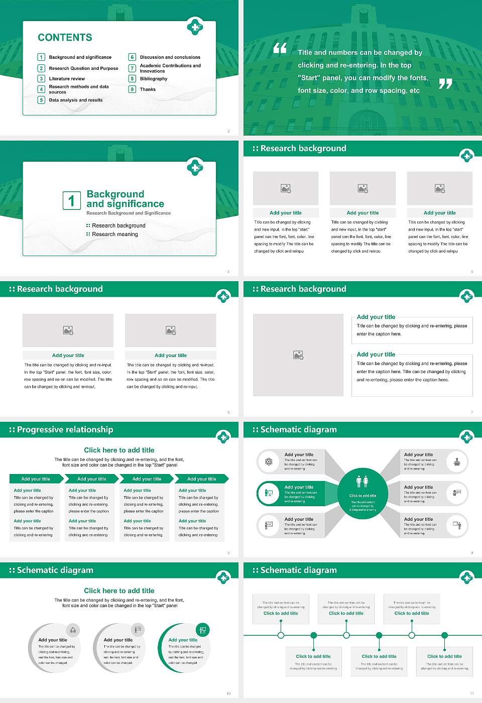 Shonan University of Medical Sciences Graduation Thesis Defense PPT Template16:9 ratio PPT effect preview image2