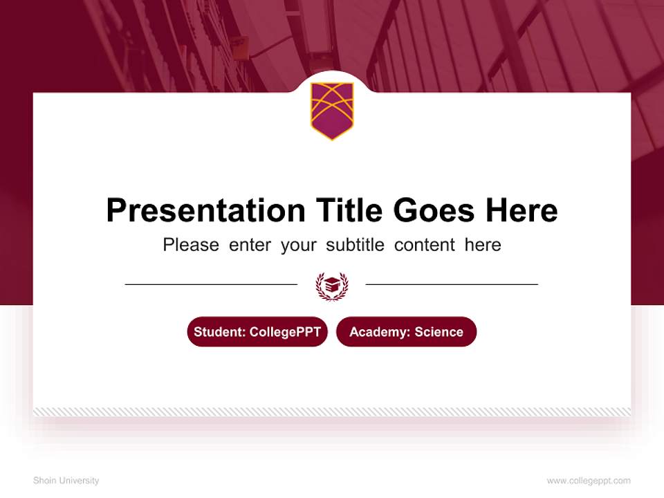 Shoin University National Scholarship Defense PPT Template4:3 ratio PPT effect preview image4