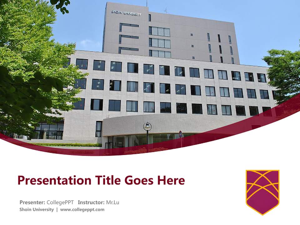 Shoin University Course/Courseware Creation PPT Template4:3 ratio PPT effect preview image5