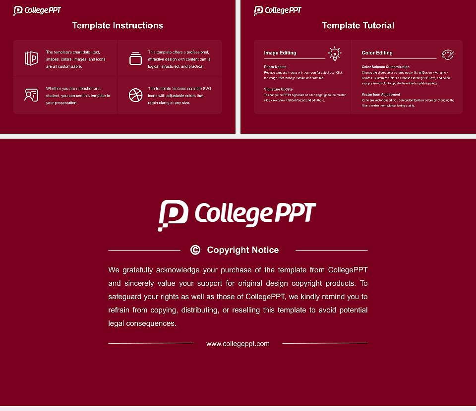 Shoin University Academic Presentation/Research Findings Report PPT Template16:9 ratio PPT effect preview image5
