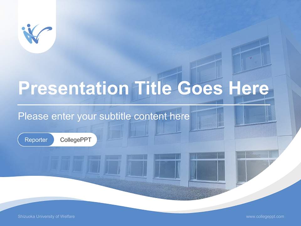 Shizuoka University of Welfare Lecture Sharing and Networking Event PPT Template4:3 ratio PPT effect preview image4