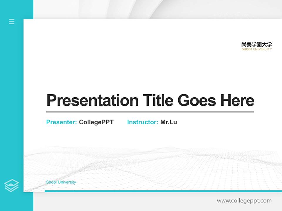Shobi University Thesis Proposal/Graduation Defense PPT Template4:3 ratio PPT effect preview image5