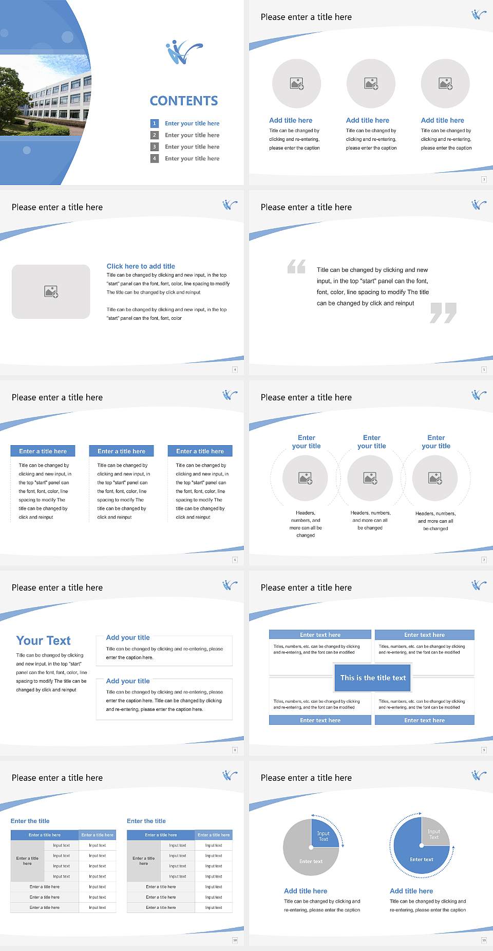 Shizuoka University of Welfare Course/Courseware Creation PPT Template4:3 ratio PPT effect preview image2
