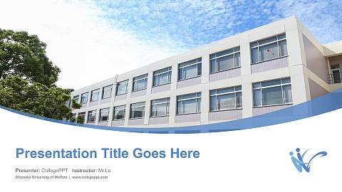 Shizuoka University of Welfare Course/Courseware Creation PPT Template