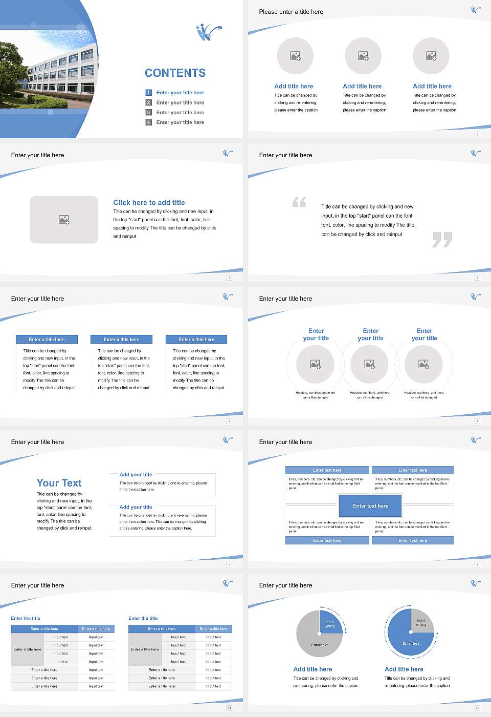 Shizuoka University of Welfare Course/Courseware Creation PPT Template16:9 ratio PPT effect preview image2
