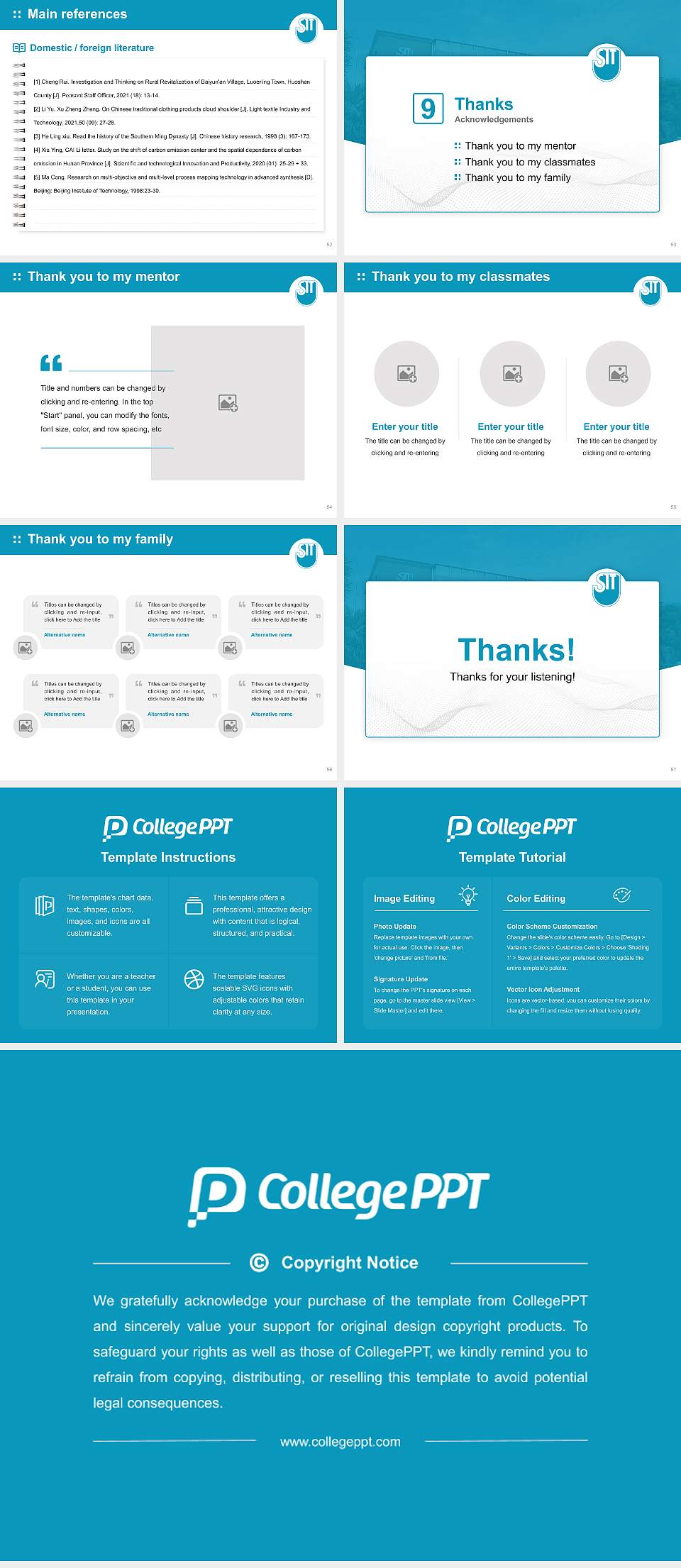 Shonan Institute of Technology Graduation Thesis Defense PPT Template4:3 ratio PPT effect preview image7