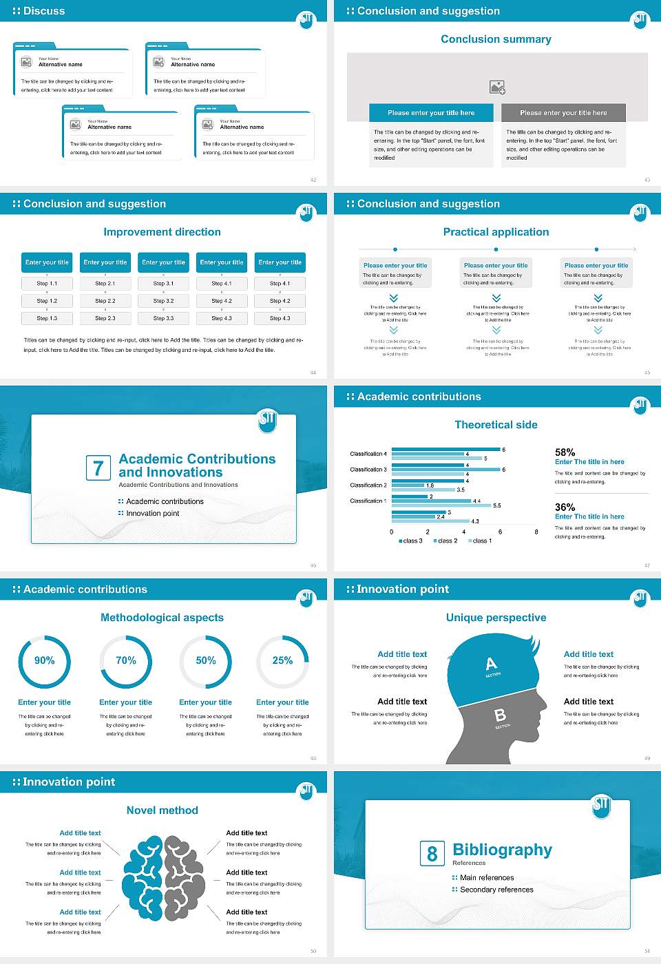 Shonan Institute of Technology Graduation Thesis Defense PPT Template16:9 ratio PPT effect preview image6