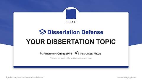 Shizuoka University of Art and Culture Graduation Thesis Defense PPT Template