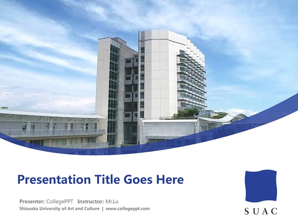 Shizuoka University of Art and Culture Course/Courseware Creation PPT Template4:3 ratio PPT effect preview image5