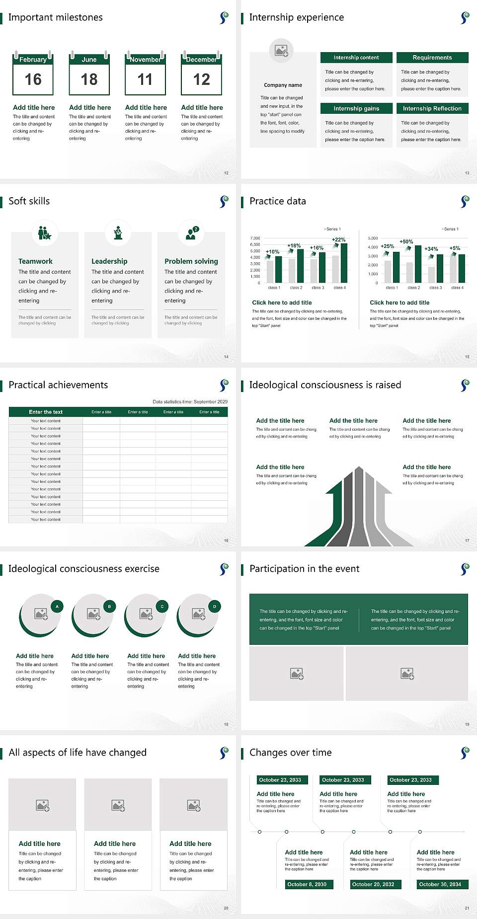 Senshu University Ikuta Campus National Scholarship Defense PPT Template4:3 ratio PPT effect preview image3