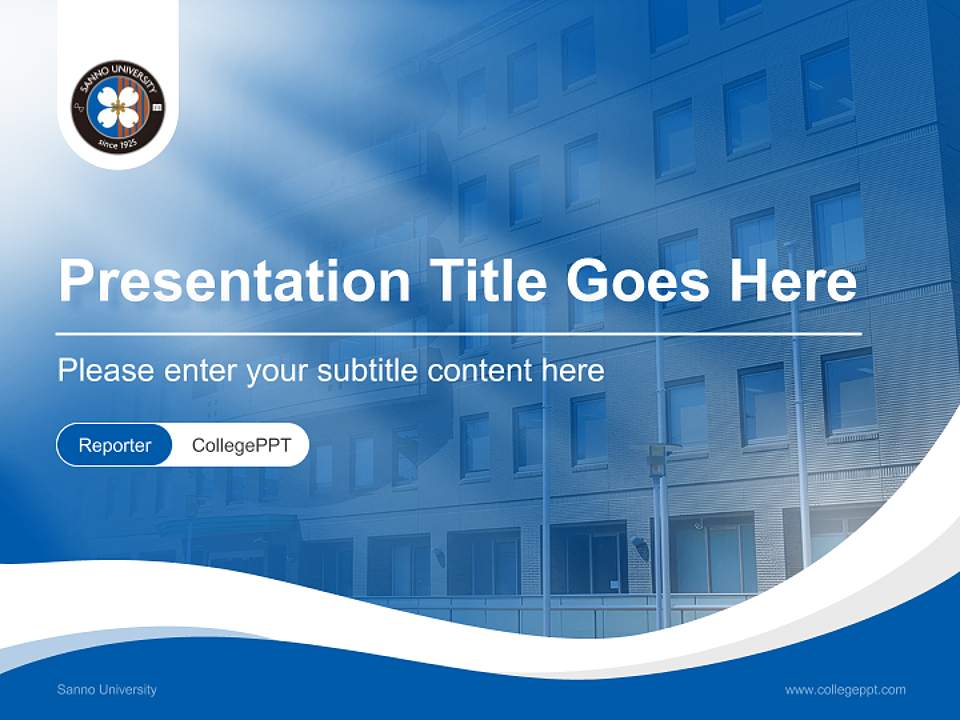 Sanno University Lecture Sharing and Networking Event PPT Template4:3 ratio PPT effect preview image4