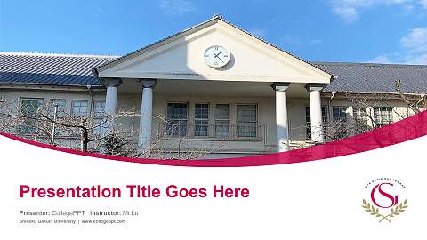 Shikoku Gakuin University Course/Courseware Creation PPT Template