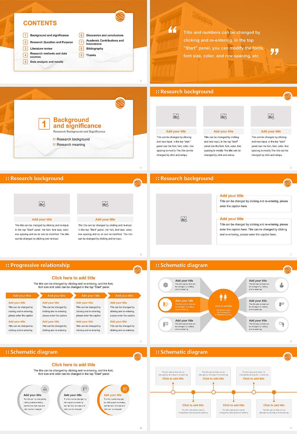 Sanyo-Onoda City University Graduation Thesis Defense PPT Template16:9 ratio PPT effect preview image2