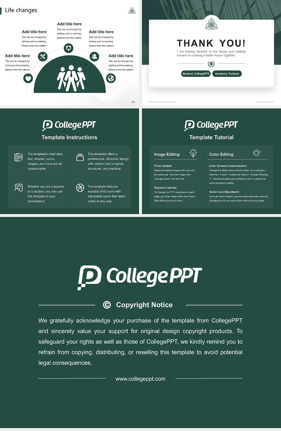 Shijonawate Gakuen University National Scholarship Defense PPT Template4:3 ratio PPT effect preview image4