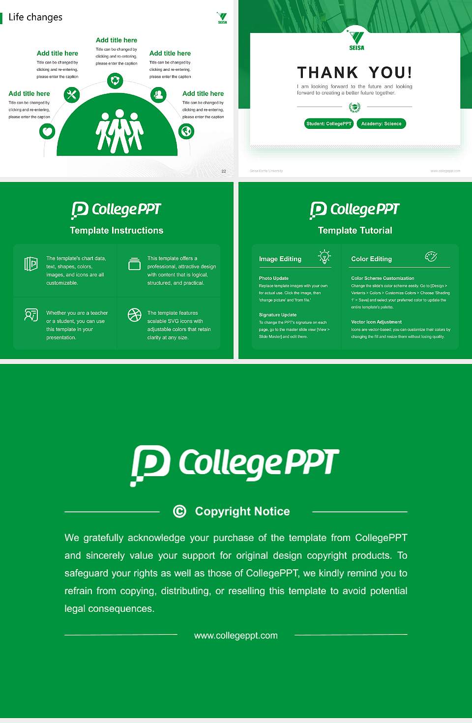 Seisa Dohto University National Scholarship Defense PPT Template4:3 ratio PPT effect preview image4