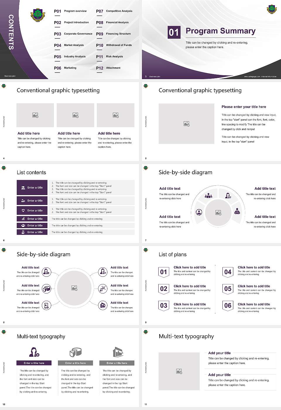Sapporo University Competition/Entrepreneurship Contest PPT Template16:9 ratio PPT effect preview image2