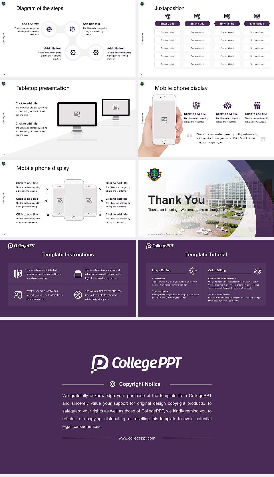 Sapporo University Competition/Entrepreneurship Contest PPT Template16:9 ratio PPT effect preview image9