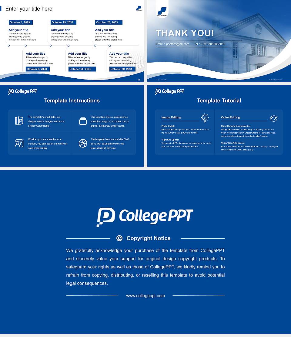 Shiga University Lecture Sharing and Networking Event PPT Template16:9 ratio PPT effect preview image4