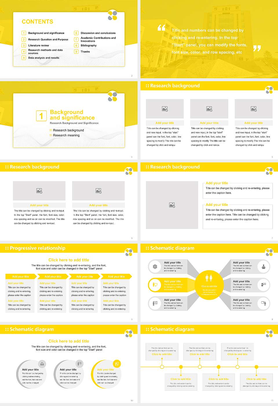 Sapporo Gakuin University Graduation Thesis Defense PPT Template16:9 ratio PPT effect preview image2