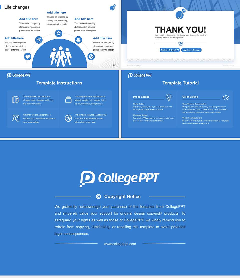Seisen University (Shiga) National Scholarship Defense PPT Template16:9 ratio PPT effect preview image4