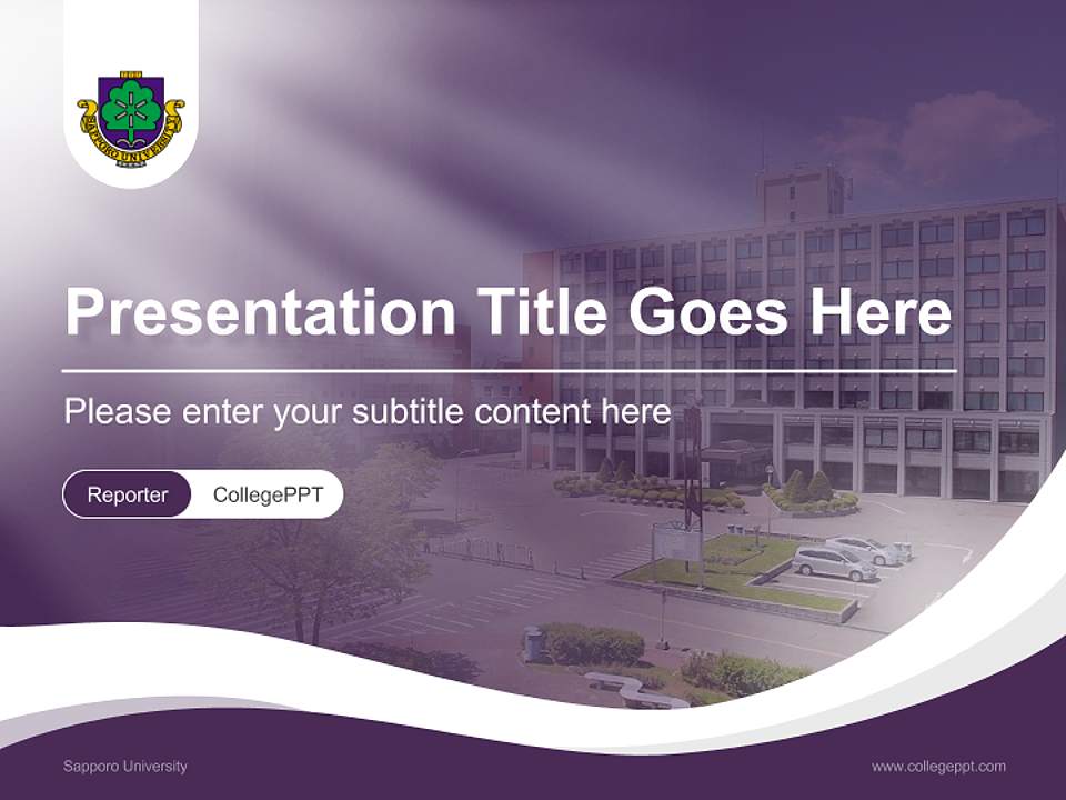 Sapporo University Lecture Sharing and Networking Event PPT Template4:3 ratio PPT effect preview image4