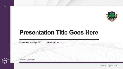 Sapporo University Thesis Proposal/Graduation Defense PPT Template