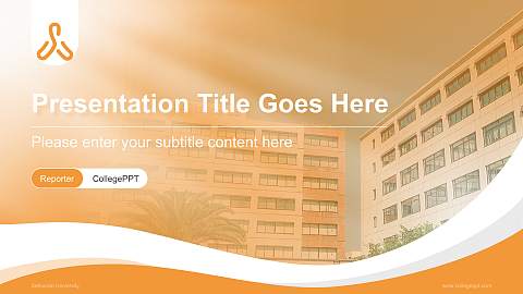 Setsunan University Lecture Sharing and Networking Event PPT Template