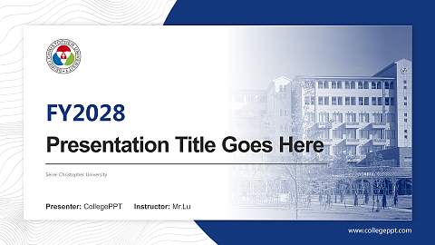 Seirei Christopher University Academic Presentation/Research Findings Report PPT Template