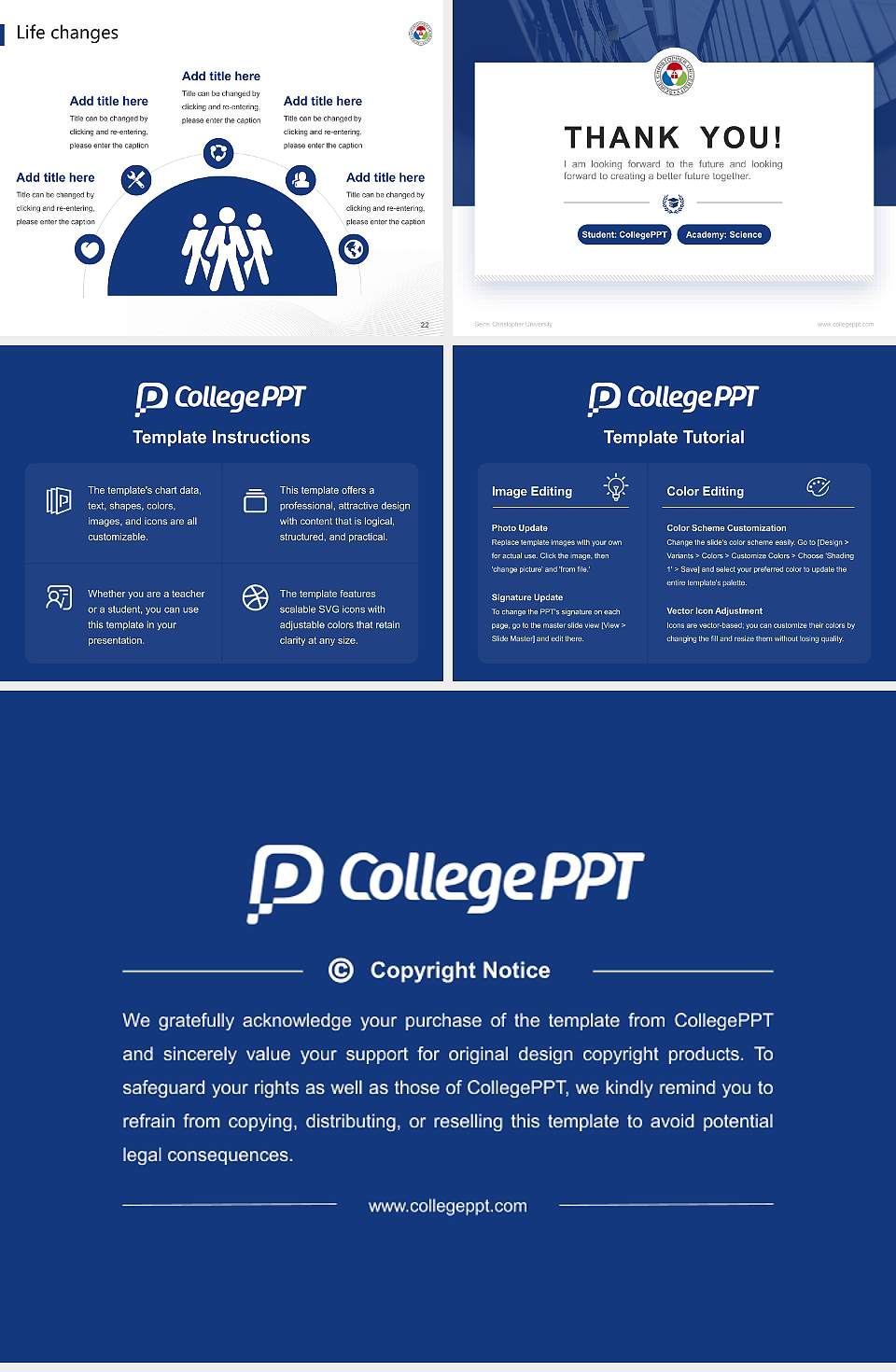 Seirei Christopher University National Scholarship Defense PPT Template4:3 ratio PPT effect preview image4