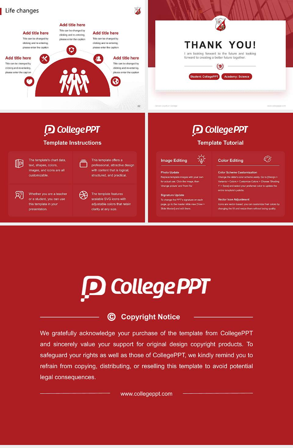 Seisen Jogakuin College National Scholarship Defense PPT Template4:3 ratio PPT effect preview image4