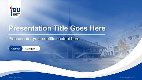 Shitennoji University Lecture Sharing and Networking Event PPT Template