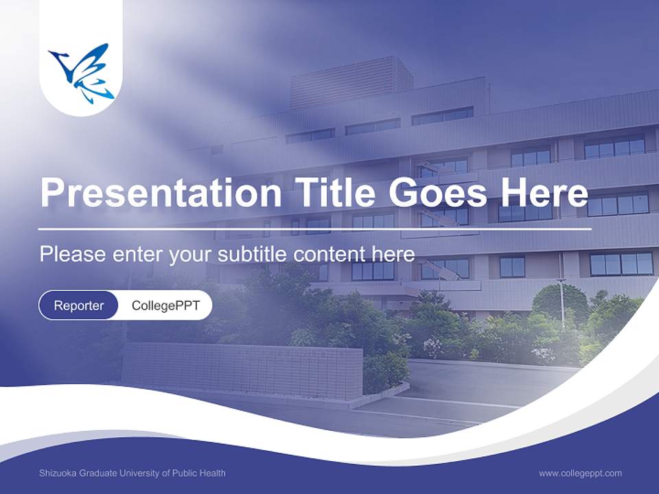 Shizuoka Graduate University of Public Health Lecture Sharing and Networking Event PPT Template4:3 ratio PPT effect preview image4