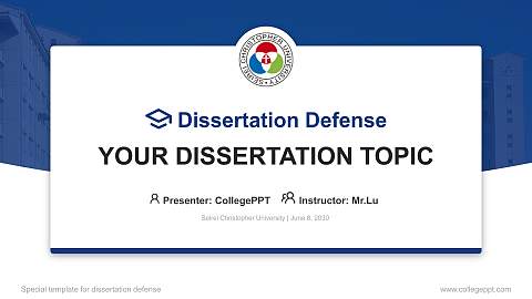 Seirei Christopher University Graduation Thesis Defense PPT Template