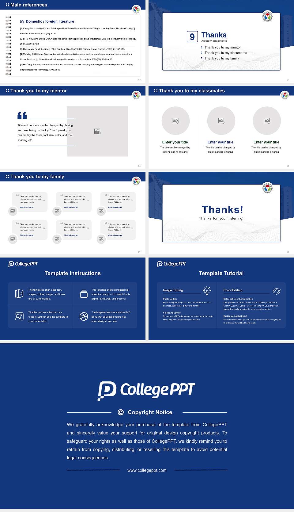 Seirei Christopher University Graduation Thesis Defense PPT Template16:9 ratio PPT effect preview image7