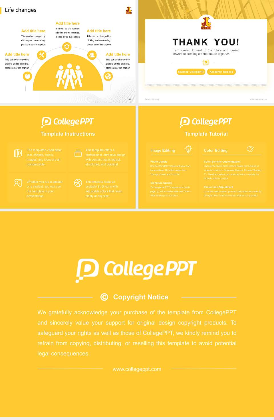 Seijoh University National Scholarship Defense PPT Template4:3 ratio PPT effect preview image4