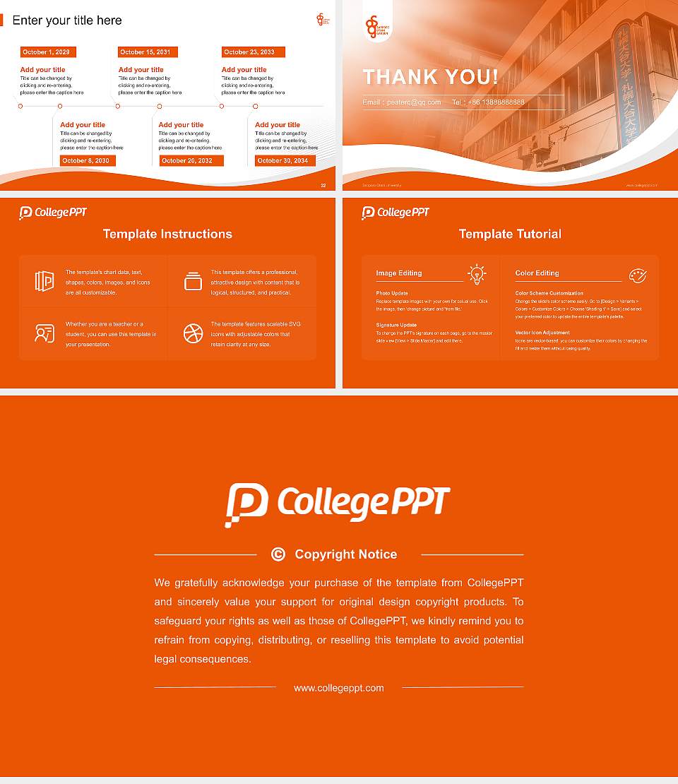 Sapporo Otani University Lecture Sharing and Networking Event PPT Template16:9 ratio PPT effect preview image4