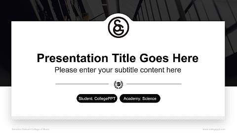 Senzoku Gakuen College of Music National Scholarship Defense PPT Template