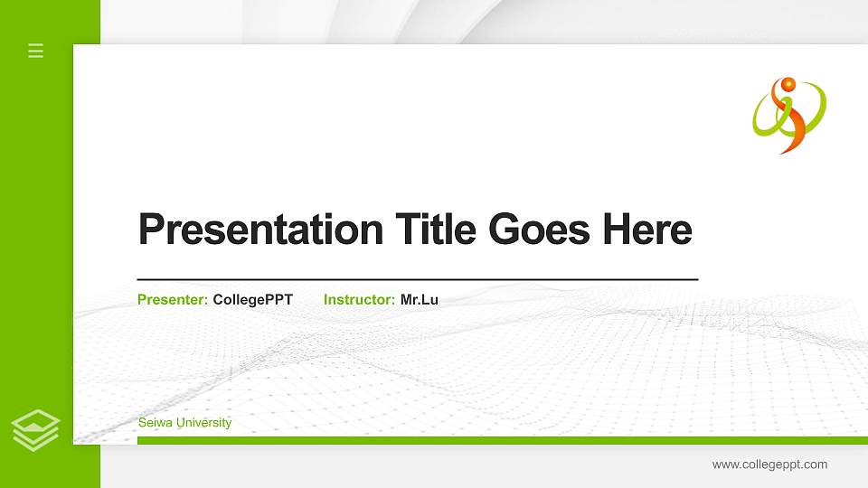 Seiwa University Thesis Proposal/Graduation Defense PPT Template16:9 ratio PPT effect preview image