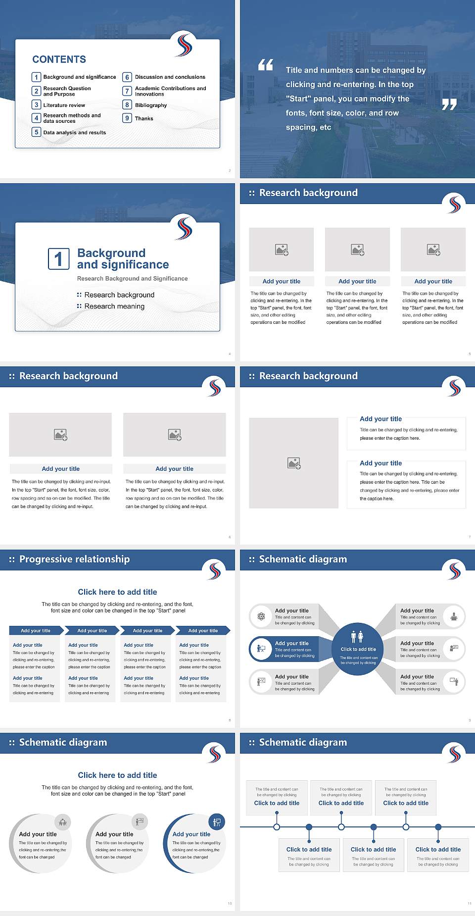 Sapporo International University Graduation Thesis Defense PPT Template4:3 ratio PPT effect preview image2