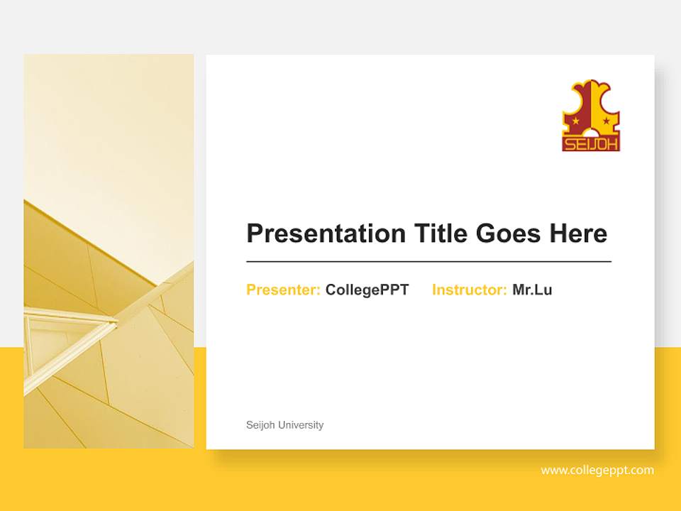 Seijoh University General PPT Template4:3 ratio PPT effect preview image6