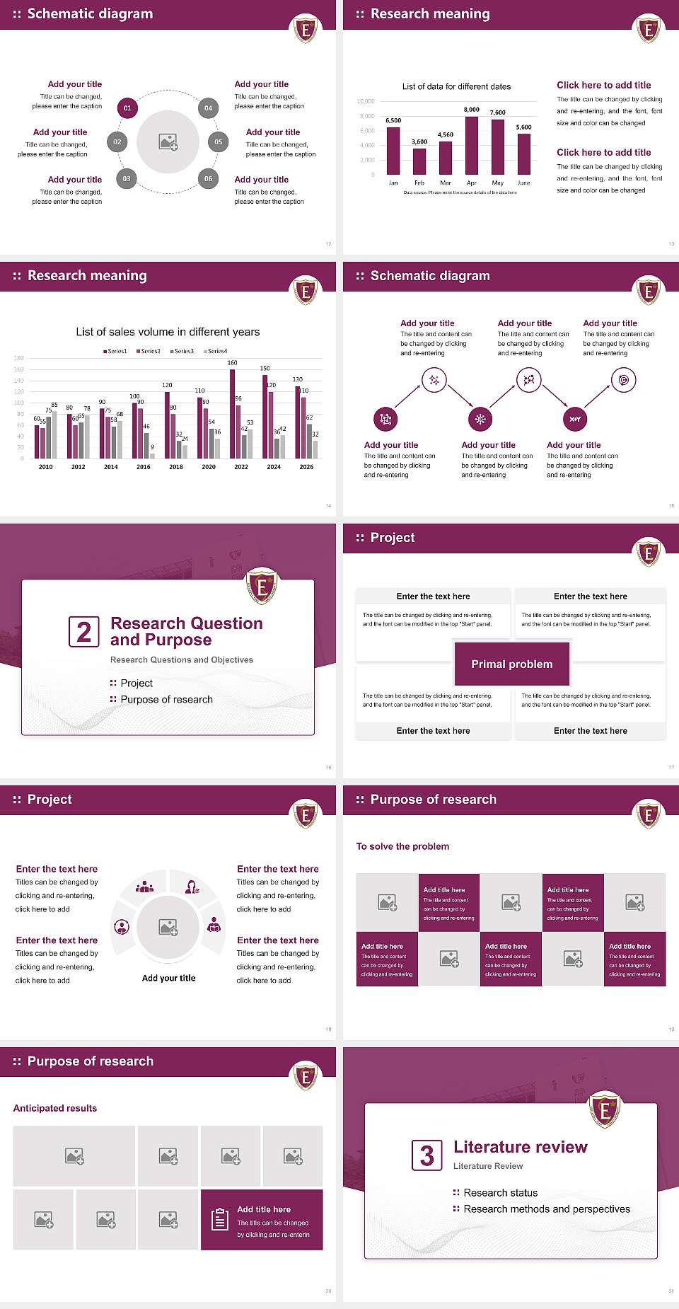 Shizuoka Eiwa Gakuin University Graduation Thesis Defense PPT Template4:3 ratio PPT effect preview image3