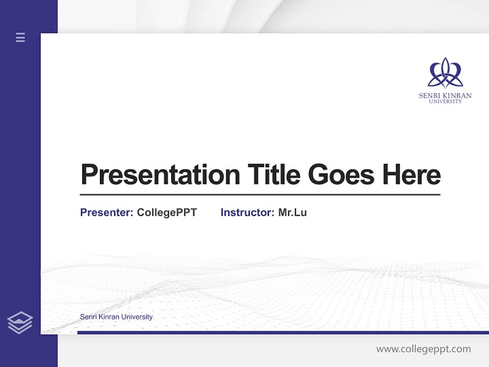 Senri Kinran University Thesis Proposal/Graduation Defense PPT Template4:3 ratio PPT effect preview image5