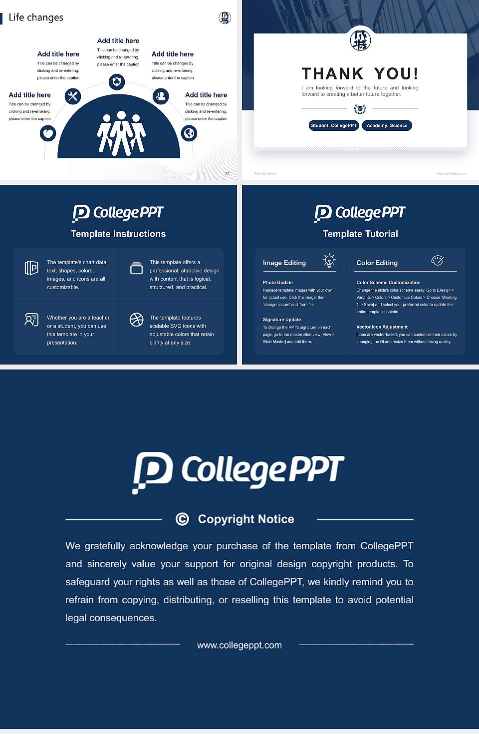 Seijo University National Scholarship Defense PPT Template4:3 ratio PPT effect preview image4