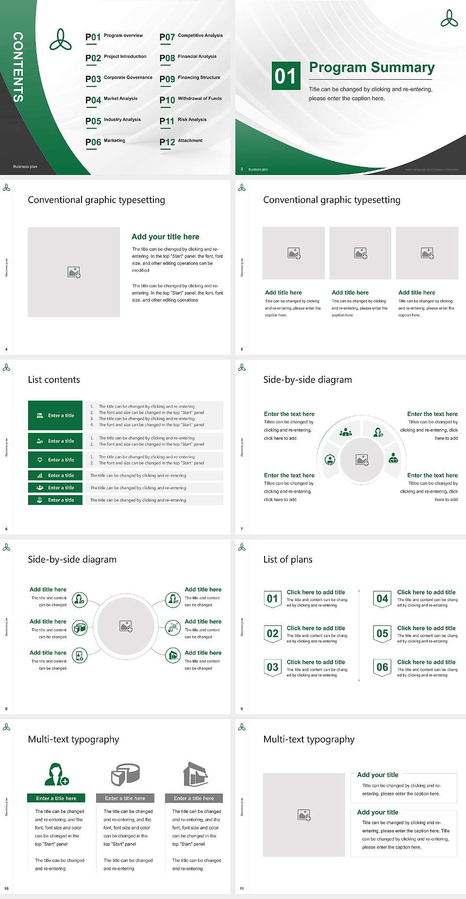 Sanyo Gakuen University Competition/Entrepreneurship Contest PPT Template4:3 ratio PPT effect preview image2