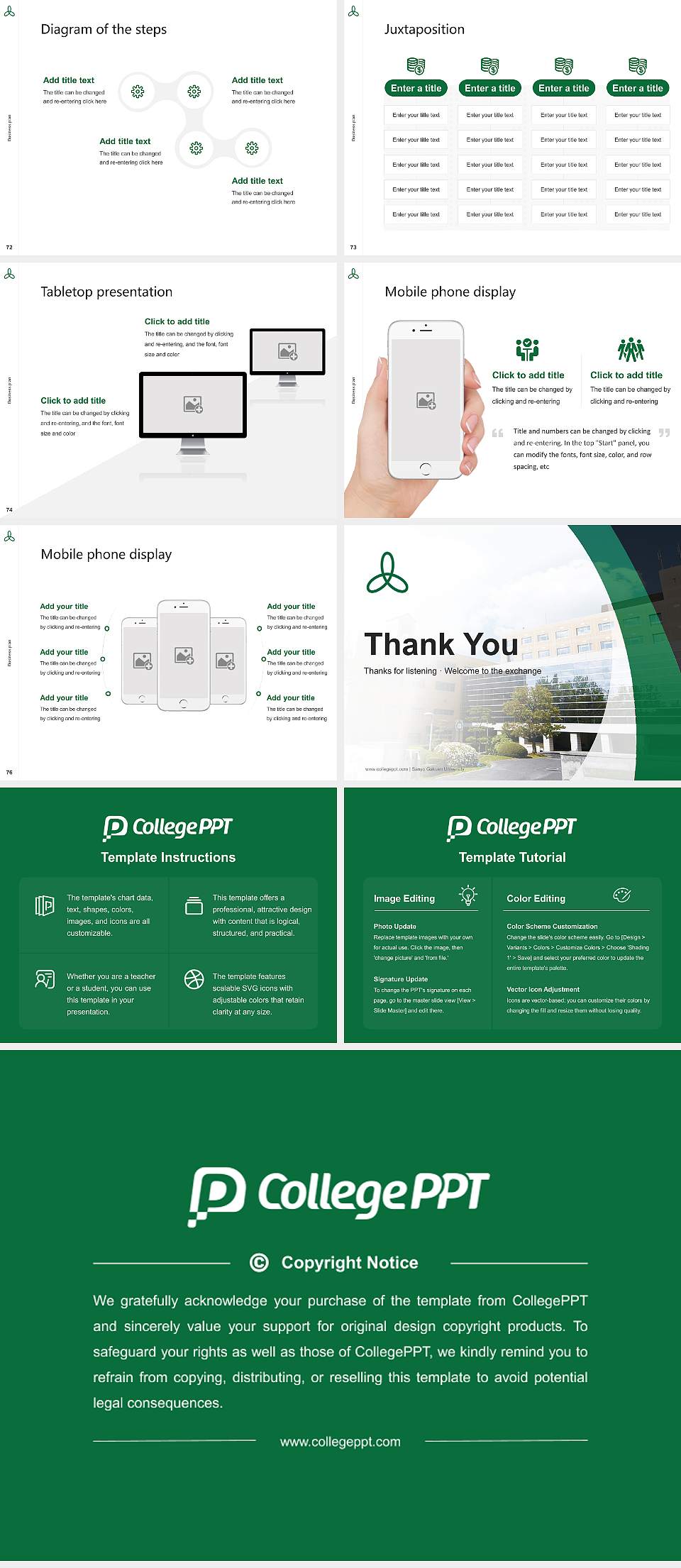 Sanyo Gakuen University Competition/Entrepreneurship Contest PPT Template4:3 ratio PPT effect preview image9
