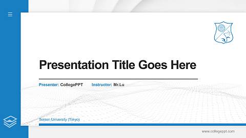 Seisen University (Tokyo) Thesis Proposal/Graduation Defense PPT Template